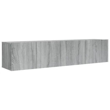 Ensemble de meubles TV 2 pcs Sonoma gris Bois d'ingénierie