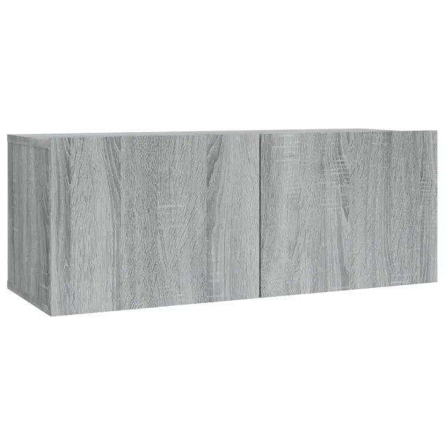 Ensemble de meubles TV 2 pcs Sonoma gris Bois d'ingénierie