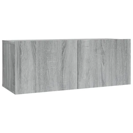 Ensemble de meubles TV 2 pcs Sonoma gris Bois d'ingénierie