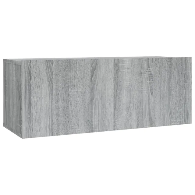Ensemble de meubles TV 2 pcs Sonoma gris Bois d'ingénierie