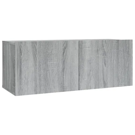Ensemble de meubles TV 2 pcs Sonoma gris Bois d'ingénierie