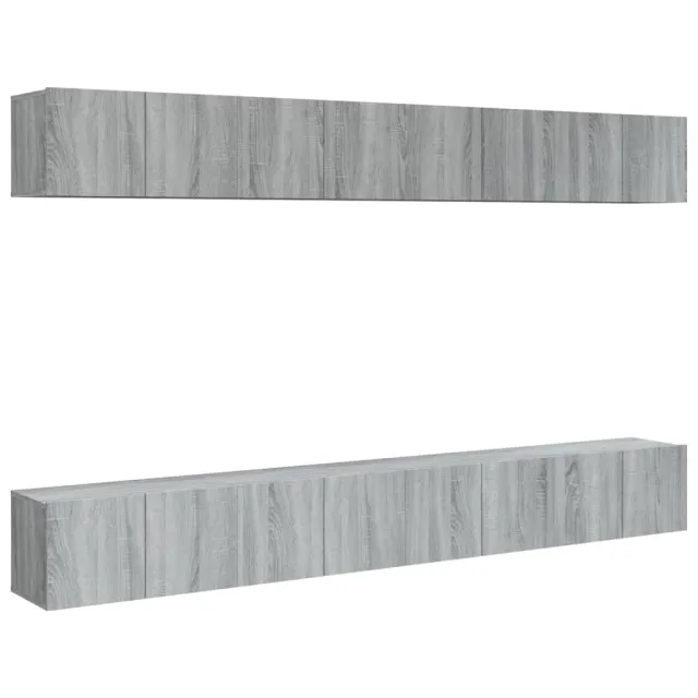 Meubles TV 8 pcs Sonoma gris 60x30x30 cm Bois d'ingénierie