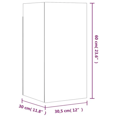 Ensemble de meubles TV 7 pcs Sonoma gris Bois d'ingénierie