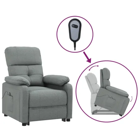 Fauteuil Gris foncé Tissu