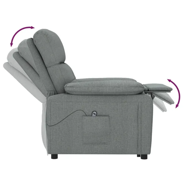 Fauteuil Gris foncé Tissu