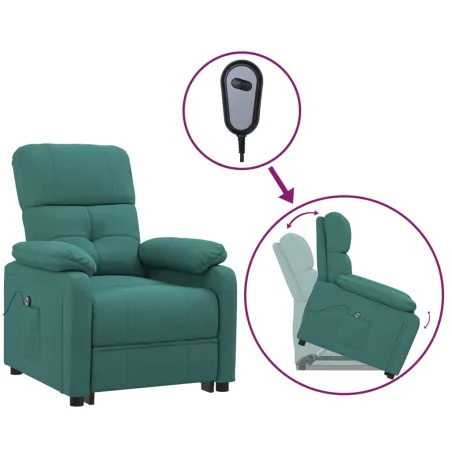 Fauteuil Vert foncé Tissu