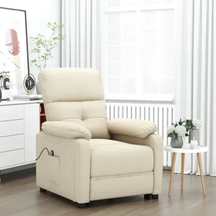 Fauteuil Crème Tissu