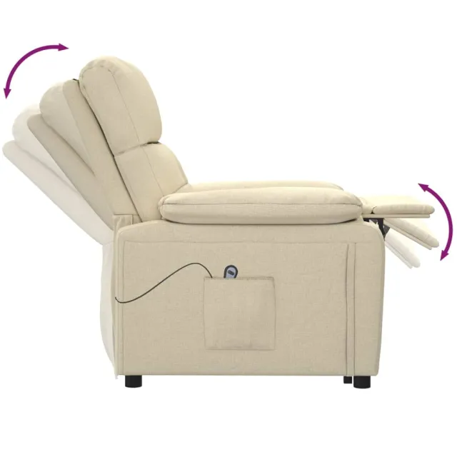 Fauteuil Crème Tissu