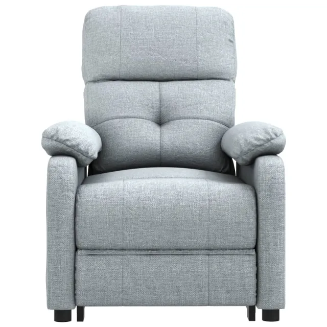 Fauteuil de massage inclinable Gris clair Tissu