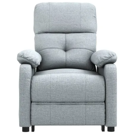 Fauteuil de massage inclinable Gris clair Tissu