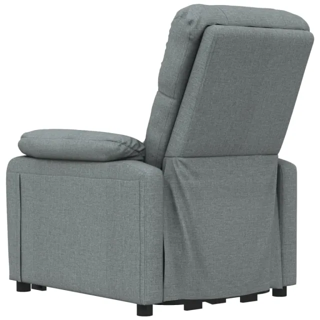 Fauteuil de massage inclinable Gris foncé Tissu