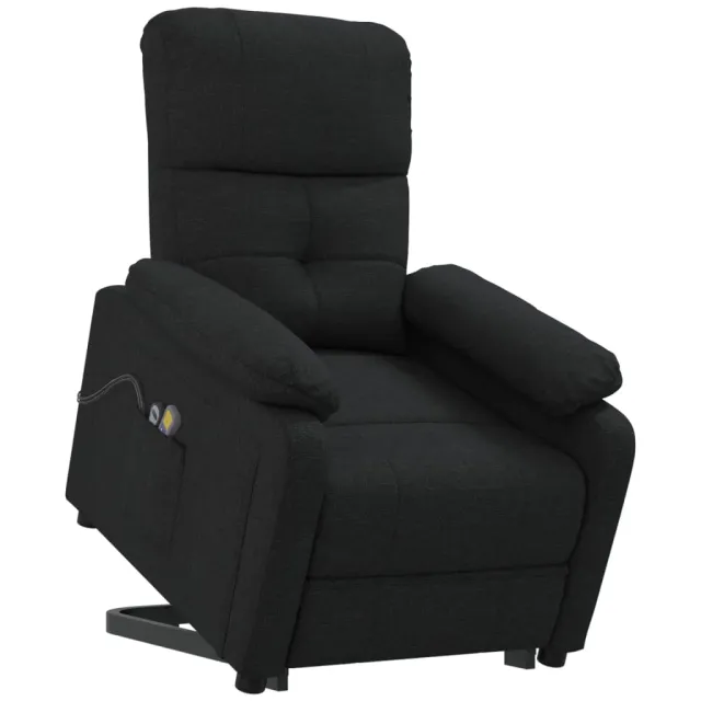 Fauteuil de massage Noir Tissu