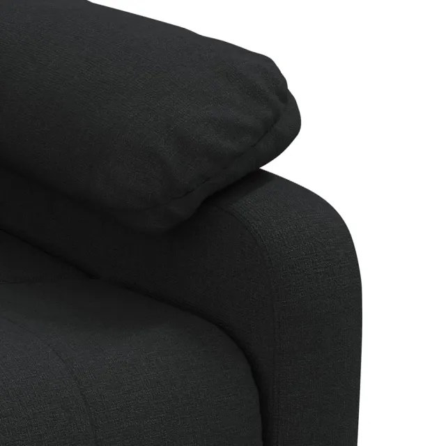 Fauteuil de massage Noir Tissu