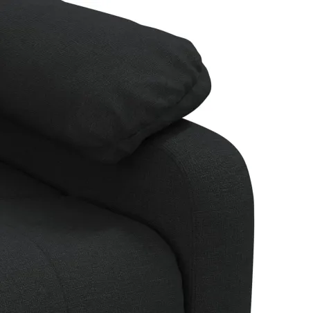 Fauteuil de massage Noir Tissu