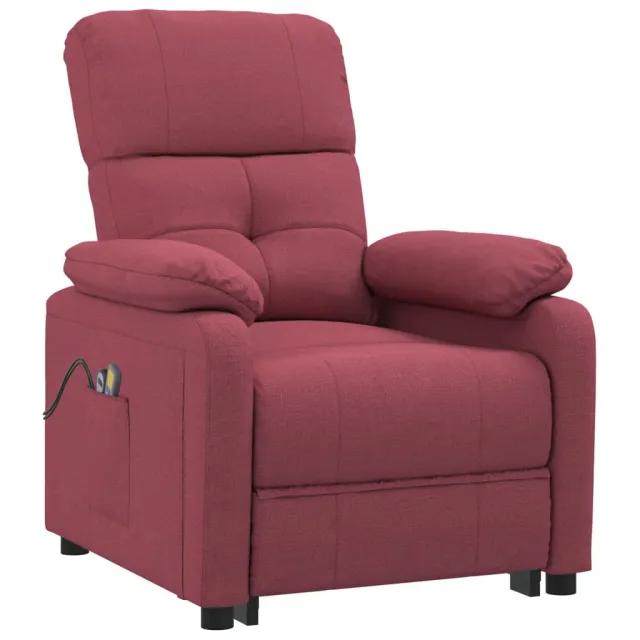Fauteuil de massage Rouge bordeaux Tissu