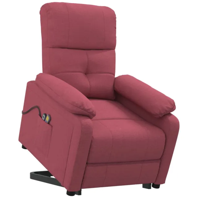Fauteuil de massage Rouge bordeaux Tissu