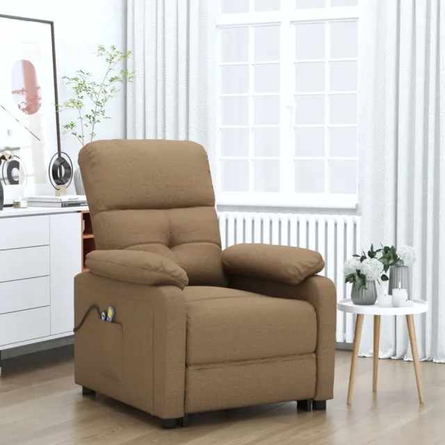 Fauteuil de massage Marron Tissu