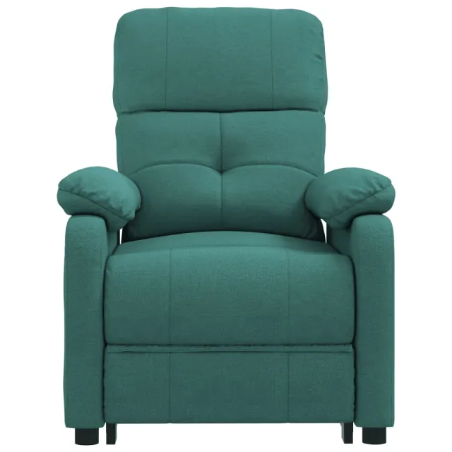 Fauteuil de massage Vert foncé Tissu