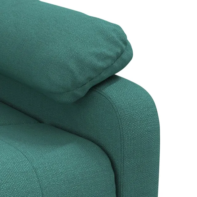 Fauteuil de massage Vert foncé Tissu
