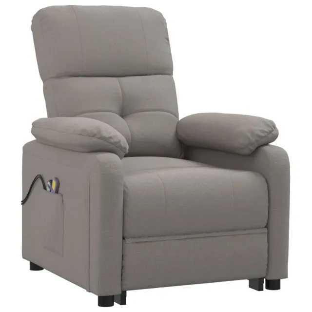 Fauteuil de massage Taupe Tissu