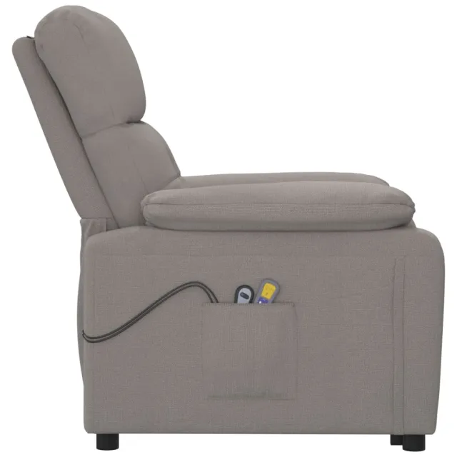 Fauteuil de massage Taupe Tissu