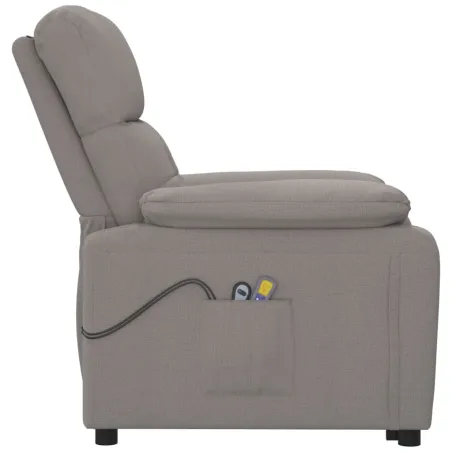 Fauteuil de massage Taupe Tissu