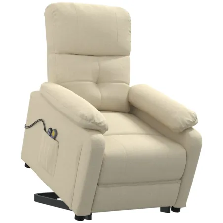 Fauteuil de massage Crème Tissu