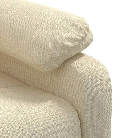 Fauteuil de massage Crème Tissu