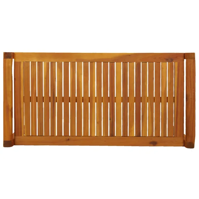 Salon de jardin 3 pcs avec coussins bois massif d'acacia