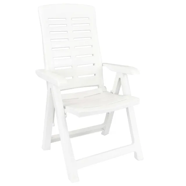 Ensemble à manger de jardin 3 pcs Blanc Polypropylène