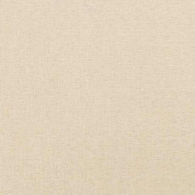 Cadre de lit à ressorts crème 80x200 cm tissu