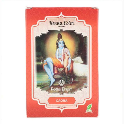 Semi-permanente kleurstof Henna Radhe Shyam Shyam Henna Mahonie (100 g