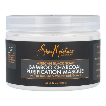 Masque pour cheveux African Black Soap Bamboo Charcoal Shea Moisture (