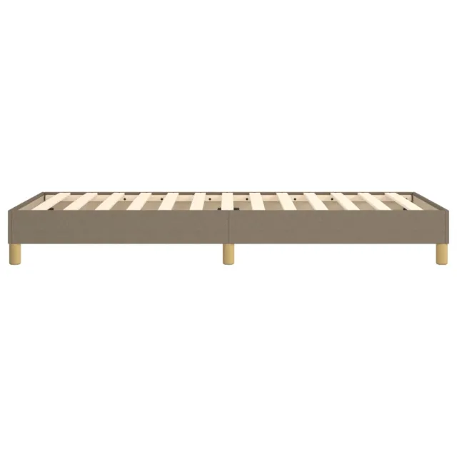 Cadre de lit à ressorts taupe 90x190 cm tissu