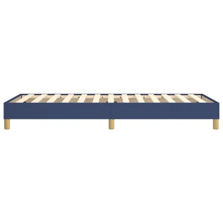 Cadre de lit à ressorts bleu 90x190 cm tissu