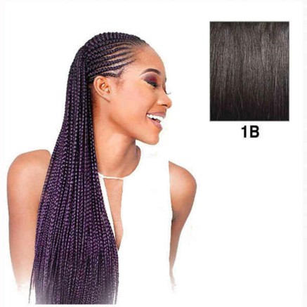 Extensiones para el Pelo X-Pression  208,28 cm pelo sintetico Nº 1b