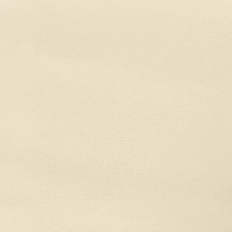 Cadre de lit à ressorts crème 90x200 cm similicuir