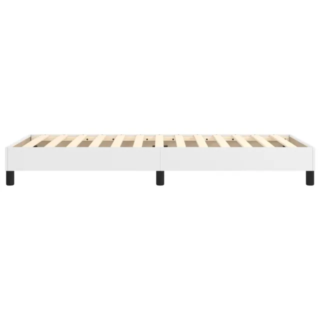 Cadre de lit à ressorts blanc 100x200 cm similicuir