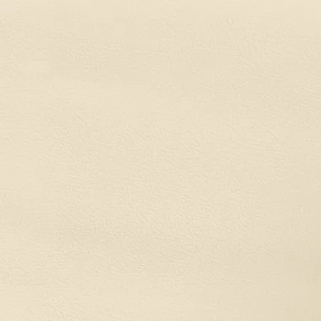 Cadre de lit à ressorts crème 100x200 cm similicuir