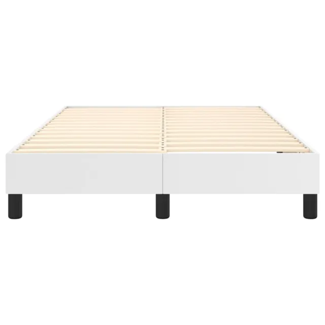 Cadre de lit à ressorts blanc 120x200 cm similicuir