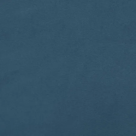 Cadre de lit à ressorts bleu foncé 140x200 cm velours