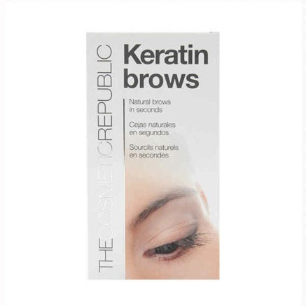 Wenkbrouwbehandeling The Cosmetic Republic Keratin Kit Donkerbruin