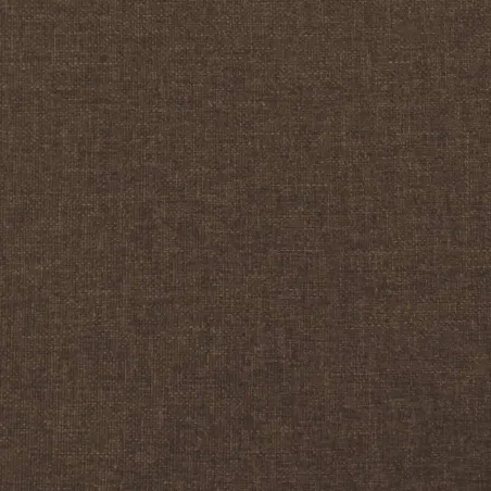 Cadre de lit à ressorts marron foncé 100x200 cm tissu