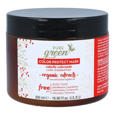 Maschera per Capelli Color Protect Pure Green Green Color (500 ml)