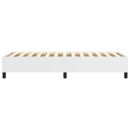 Cadre de lit à ressorts blanc 90x190 cm similicuir