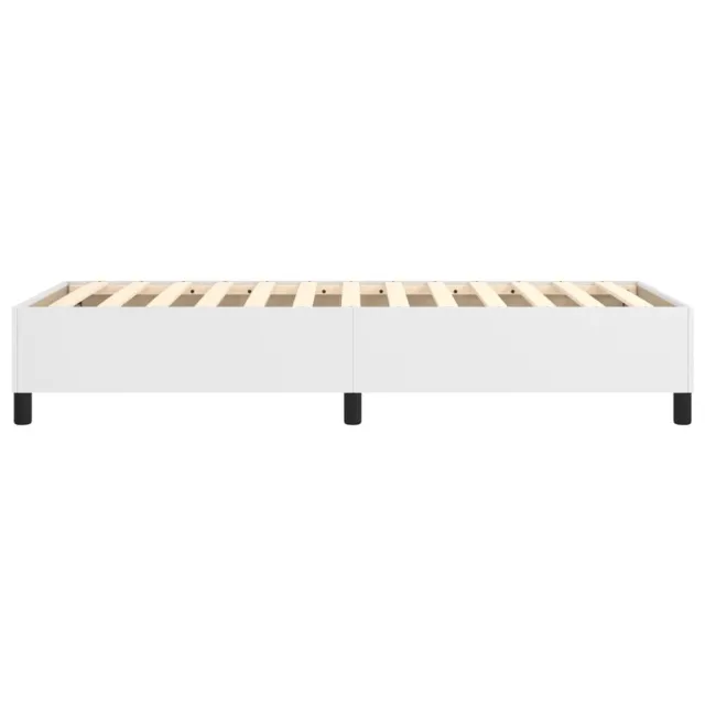Cadre de lit à ressorts blanc 90x200 cm similicuir