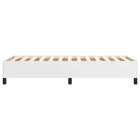 Cadre de lit à ressorts blanc 100x200 cm similicuir
