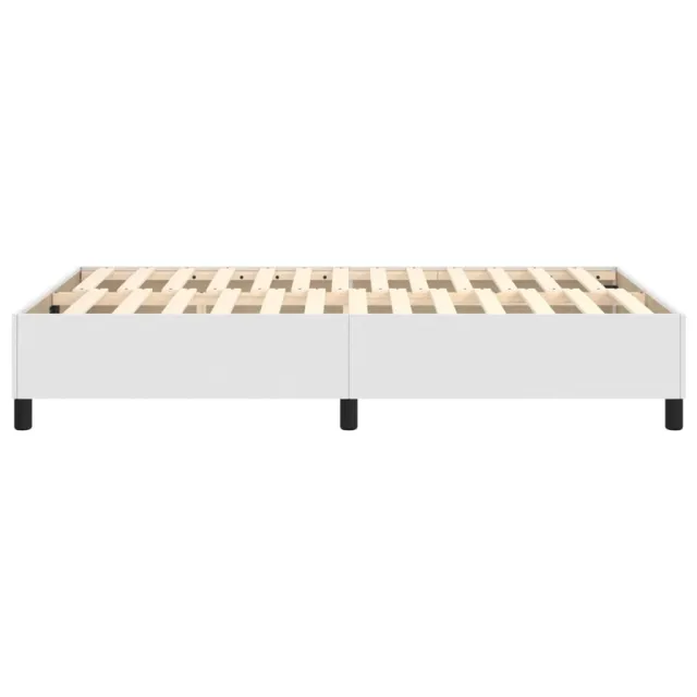 Cadre de lit à ressorts blanc 120x200 cm similicuir