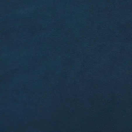 Fauteuil à bascule à oreilles en velours bleu bois massif