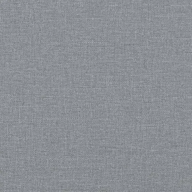 Fauteuil avec pieds à bascule et tabouret Gris clair Tissu